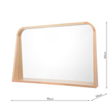 Dar Fulgencio Rectangle Mirror With Shelf Light Oak 60 X 90cm –  from Amos Lighting + Home