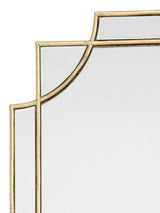 Dar Guapo Regency Style Rectangle Mirror with Gold Details –  from Amos Lighting + Home