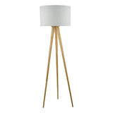 Dar Ivor Tripod Wood Floor Lamp Light Oak, Base Only –  from Amos Lighting + Home