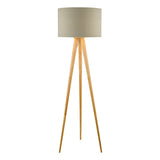 Dar Ivor Tripod Wood Floor Lamp Light Oak, Base Only –  from Amos Lighting + Home