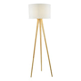 Dar Ivor Tripod Wood Floor Lamp Light Oak, Base Only –  from Amos Lighting + Home