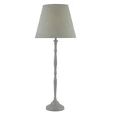 Dar Joanna Table Lamp White or Grey with Shade