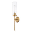 Dar Jodelle Wall Light Polished Bronze and Glass –  from Amos Lighting + Home