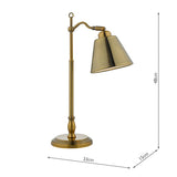 Dar Kempten Task Lamp Antique Brass –  from Amos Lighting + Home