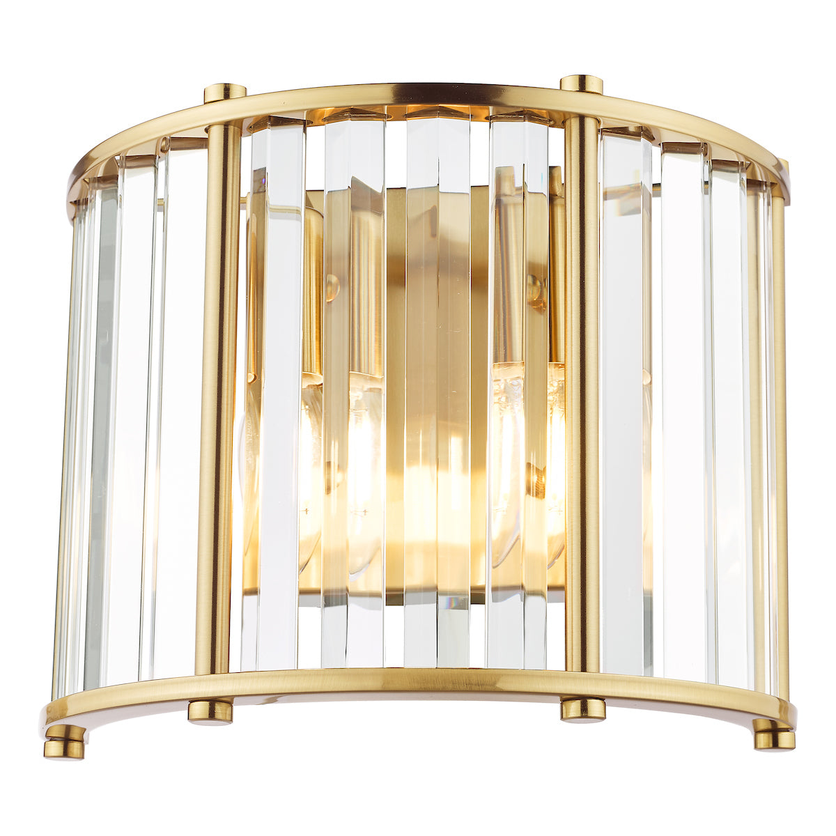 Dar Kiran Wall Light Natural Brass and Glass –  from Amos Lighting + Home