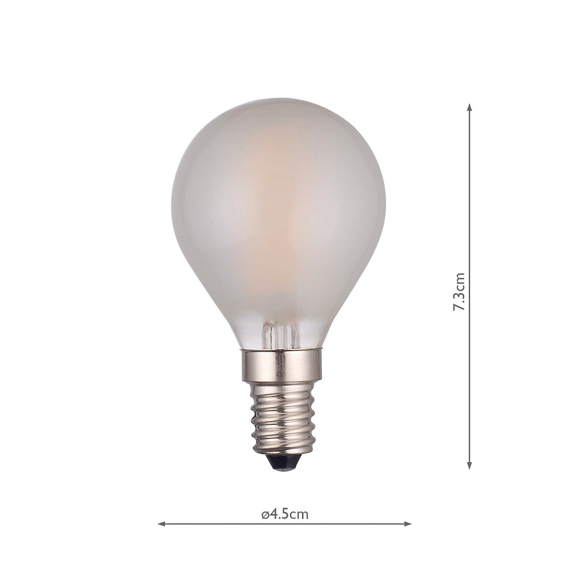 Dar LED Light Bulb E14 4w Frosted Golf-ball Non-Dimmable