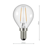 Dar LED Light Bulb E14 4w Golf-ball Dimmable