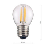 Dar E27 4w Golfball Dimmable LED Light Bulb –  from Amos Lighting + Home