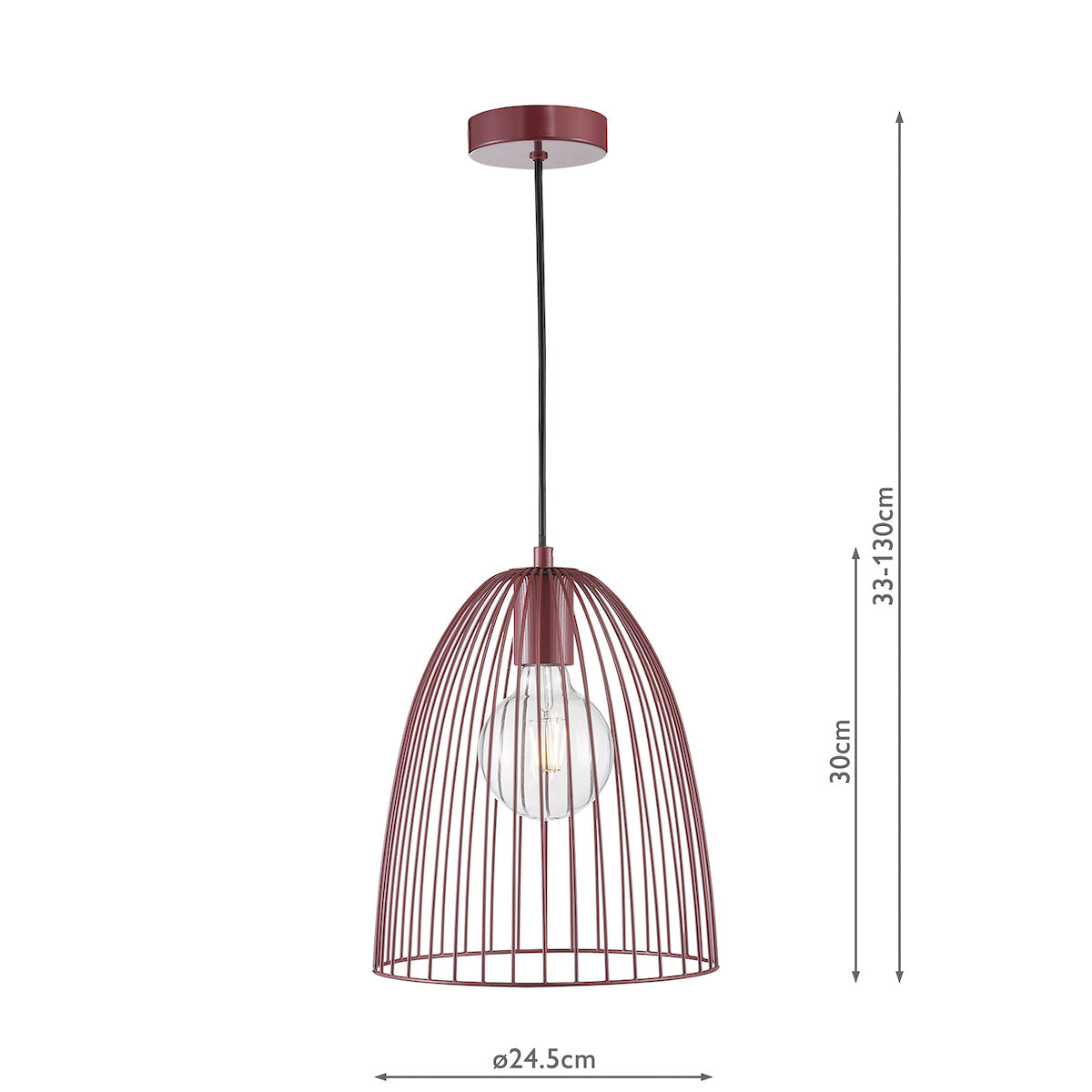 Dar Maya Pendant Satin Purple –  from Amos Lighting + Home