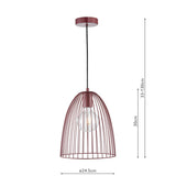 Dar Maya Pendant Satin Purple –  from Amos Lighting + Home