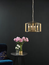 Dar Myka 4 Light Pendant Brushed Bronze –  from Amos Lighting + Home