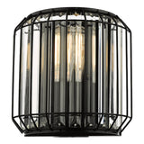 Dar Naeva Wall Light Matt Black and Crystal –  from Amos Lighting + Home