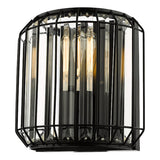 Dar Naeva Wall Light Matt Black and Crystal –  from Amos Lighting + Home