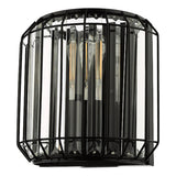 Dar Naeva Wall Light Matt Black and Crystal –  from Amos Lighting + Home