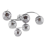 Dar Nakita 6lt Semi-Flush Chrome with Smoked Glass –  from Amos Lighting + Home