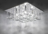 Dar Orella 5 Light Flush Ceiling Light Crystal and Chrome –  from Amos Lighting + Home