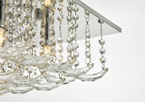 Dar Orella 5 Light Flush Ceiling Light Crystal and Chrome –  from Amos Lighting + Home