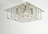 Dar Orella 5 Light Flush Ceiling Light Crystal and Chrome –  from Amos Lighting + Home