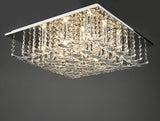 Dar Orella 9 Light Flush Polished Chrome & Crystal –  from Amos Lighting + Home