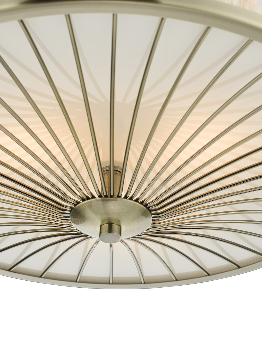 Dar Oslo 3 Light Flush Ceiling Light –  from Amos Lighting + Home