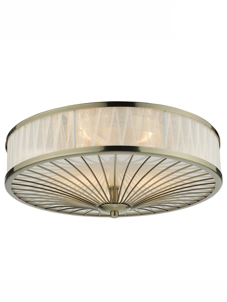 Dar Oslo 3 Light Flush Ceiling Light –  from Amos Lighting + Home