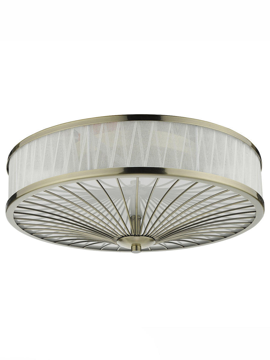 Dar Oslo 3 Light Flush Ceiling Light –  from Amos Lighting + Home