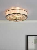 Dar Oslo 3 Light Flush Ceiling Light –  from Amos Lighting + Home