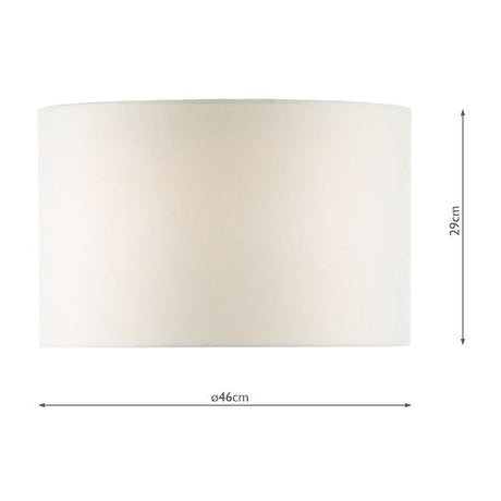 Dar Pyramid Drum Shade 46cm White Linen –  from Amos Lighting + Home