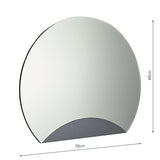 Dar Rise Mirror With Smoked Panel Detail 60 x 70cm –  from Amos Lighting + Home