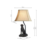 Dar Rover Dog Table Lamp Bronze With Shade –  from Amos Lighting + Home