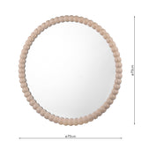 Dar Ruan Round Mirror Cream 70cm –  from Amos Lighting + Home