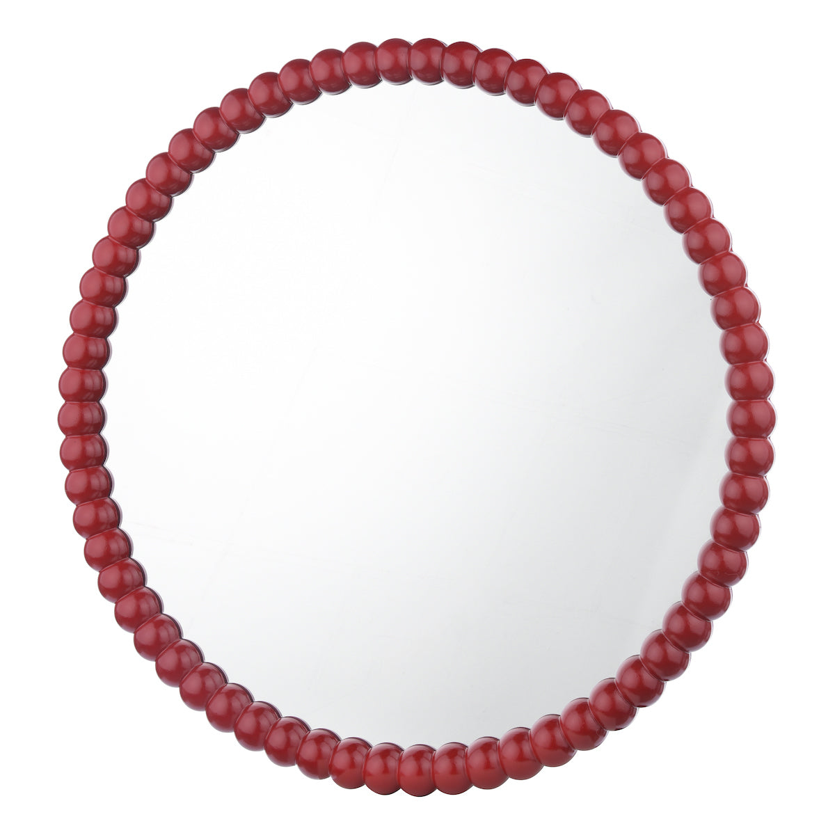 Dar Ruan Round Mirror Red 70cm –  from Amos Lighting + Home