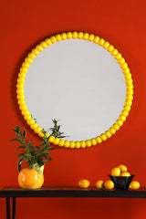 Dar Ruan Round Mirror Yellow 70cm –  from Amos Lighting + Home