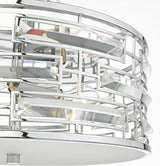 Dar Seville Flush Ceiling Light Polished Chrome Crystal –  from Amos Lighting + Home