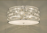 Dar Seville Flush Ceiling Light Polished Chrome Crystal –  from Amos Lighting + Home