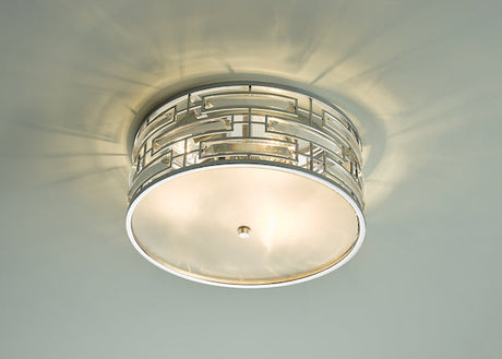 Dar Seville Flush Ceiling Light Polished Chrome Crystal –  from Amos Lighting + Home