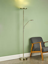 Dar Shelby Mother & Child LED Floor Lamp Antique Brass –  from Amos Lighting + Home