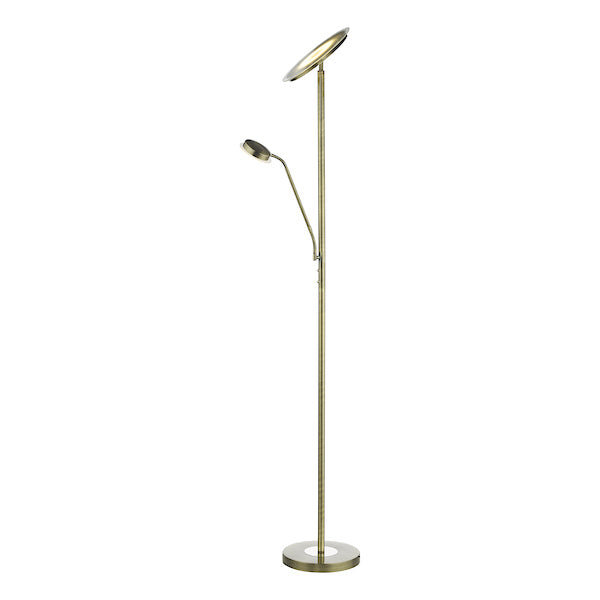 Dar Shelby Mother & Child LED Floor Lamp Antique Brass –  from Amos Lighting + Home