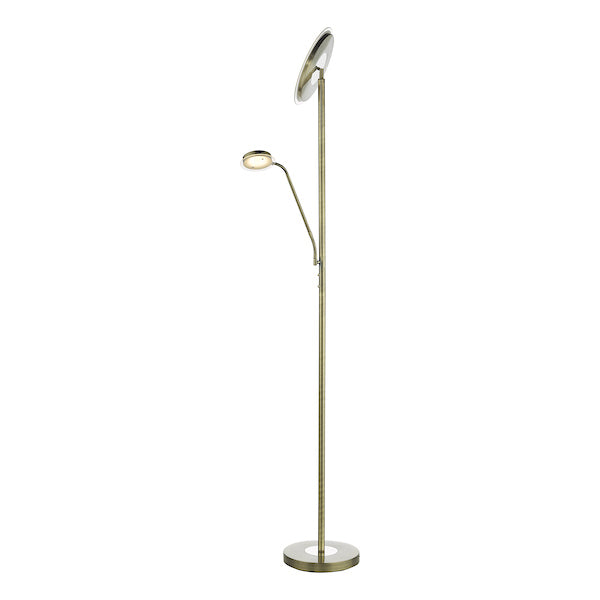 Dar Shelby Mother & Child LED Floor Lamp Antique Brass –  from Amos Lighting + Home