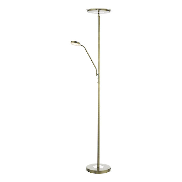 Dar Shelby Mother & Child LED Floor Lamp Antique Brass –  from Amos Lighting + Home