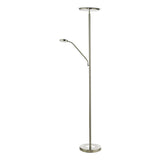 Dar Shelby Mother & Child LED Floor Lamp Satin Nickel –  from Amos Lighting + Home