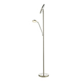 Dar Shelby Mother & Child LED Floor Lamp Satin Nickel –  from Amos Lighting + Home