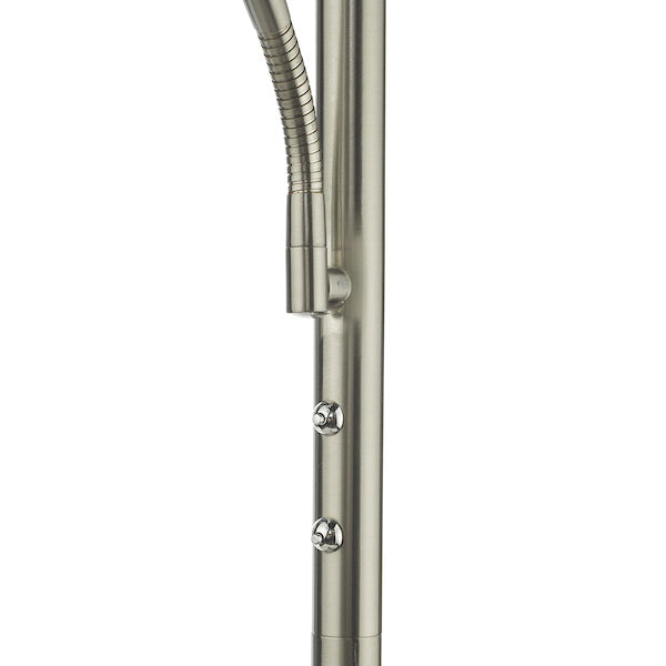 Dar Shelby Mother & Child LED Floor Lamp Satin Nickel –  from Amos Lighting + Home