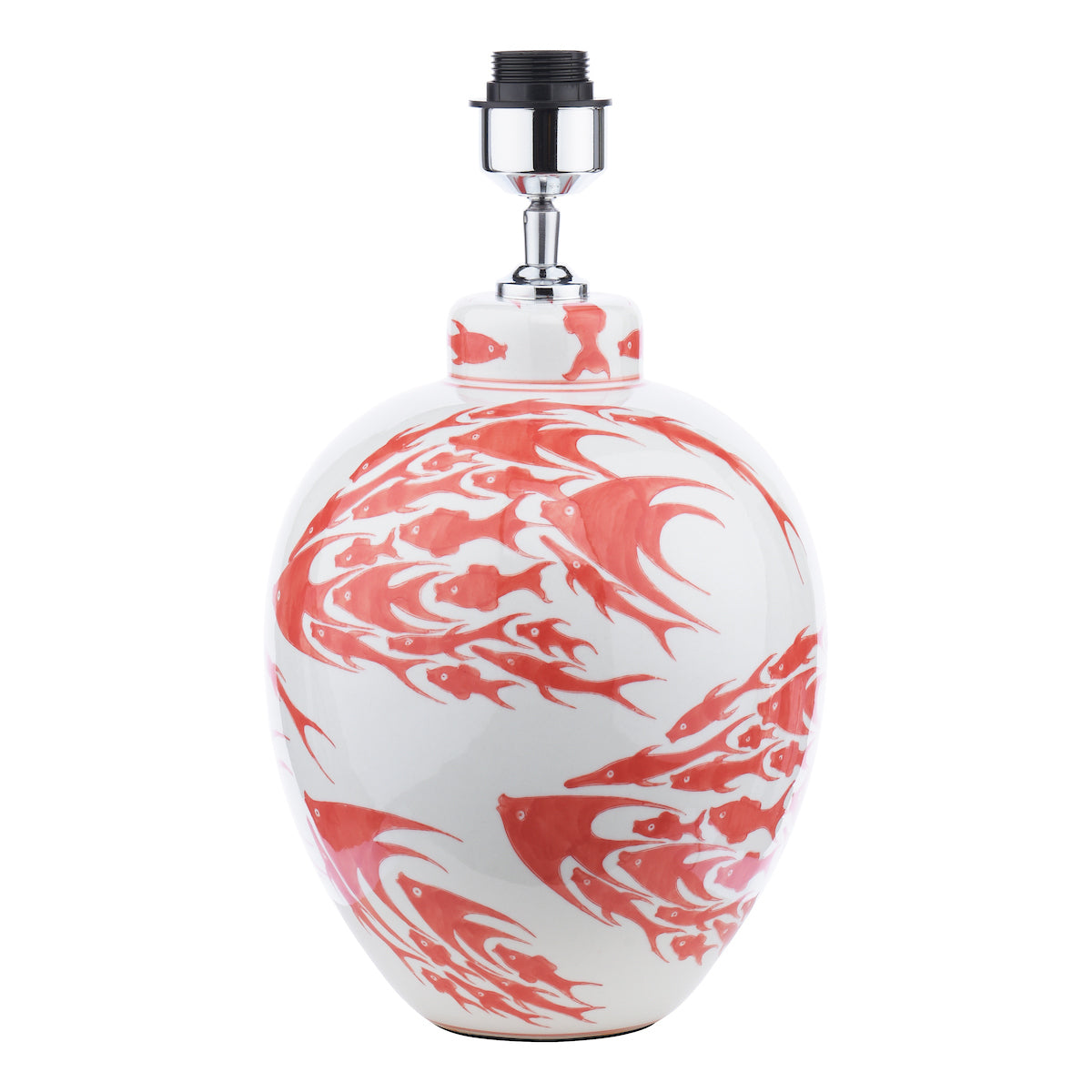 Dar Simone Ceramic Table Lamp Coral & White Fish Pattern Base Only –  from Amos Lighting + Home