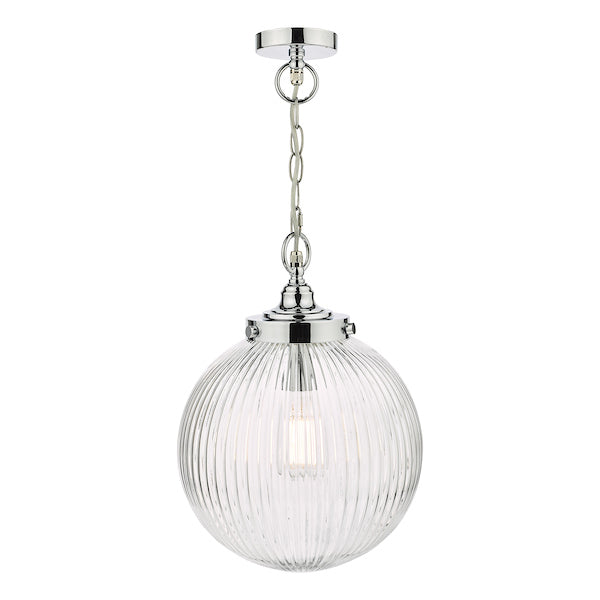 Dar Tamara Bathroom Pendant Chrome, IP44 –  from Amos Lighting + Home