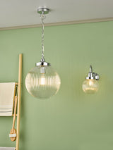 Dar Tamara Bathroom Pendant Chrome, IP44 –  from Amos Lighting + Home