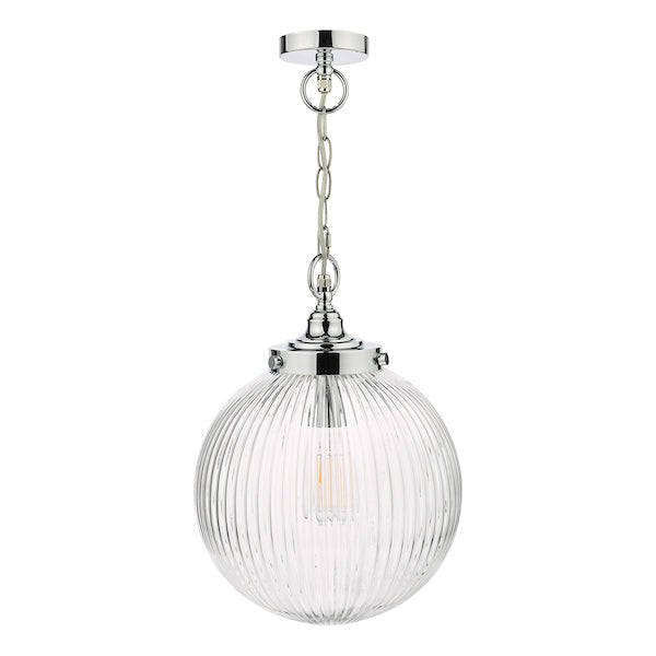 Dar Tamara Bathroom Pendant Chrome, IP44 –  from Amos Lighting + Home