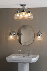 Dar Tamara Bathroom Semi Flush Light, Chrome IP44 –  from Amos Lighting + Home