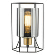 Dar Tatum Table Lamp Matt Black and Smoked Glass –  from Amos Lighting + Home