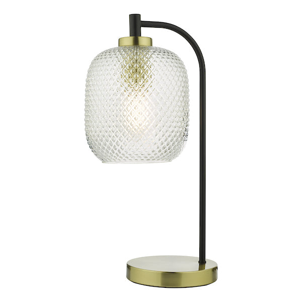 Dar Tehya Table Lamp Satin Brass & Black –  from Amos Lighting + Home